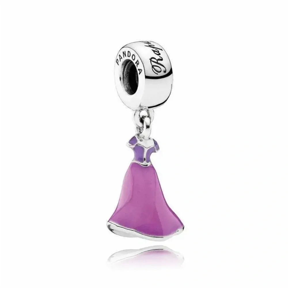 open lace back dress PANDORA Disney Anna's Orchid Dress Dangle 925 ALE Sterling Silver Disn   Legacy Collectors